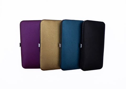 Kit de Herramientas para Aplicación de Pestañas de Acero Plateado de Habibi: Incluye Bolsa Premium CT 132