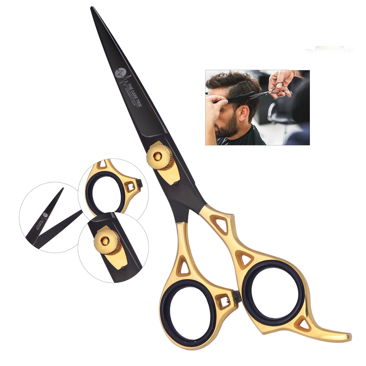 Scissor 7 inch - Tijera de Corte de alta calidad 7.0 especial para Barberos – CT 26
