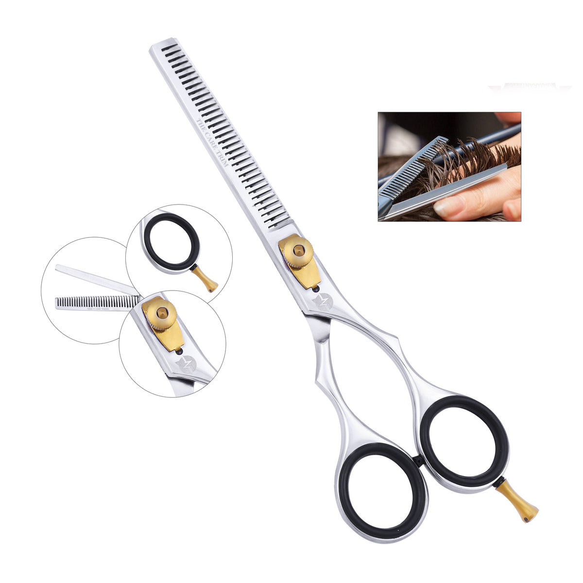 Scissor 6.5 - Tijera de Entresacar 6.5 Estilo jaguar – CT 33
