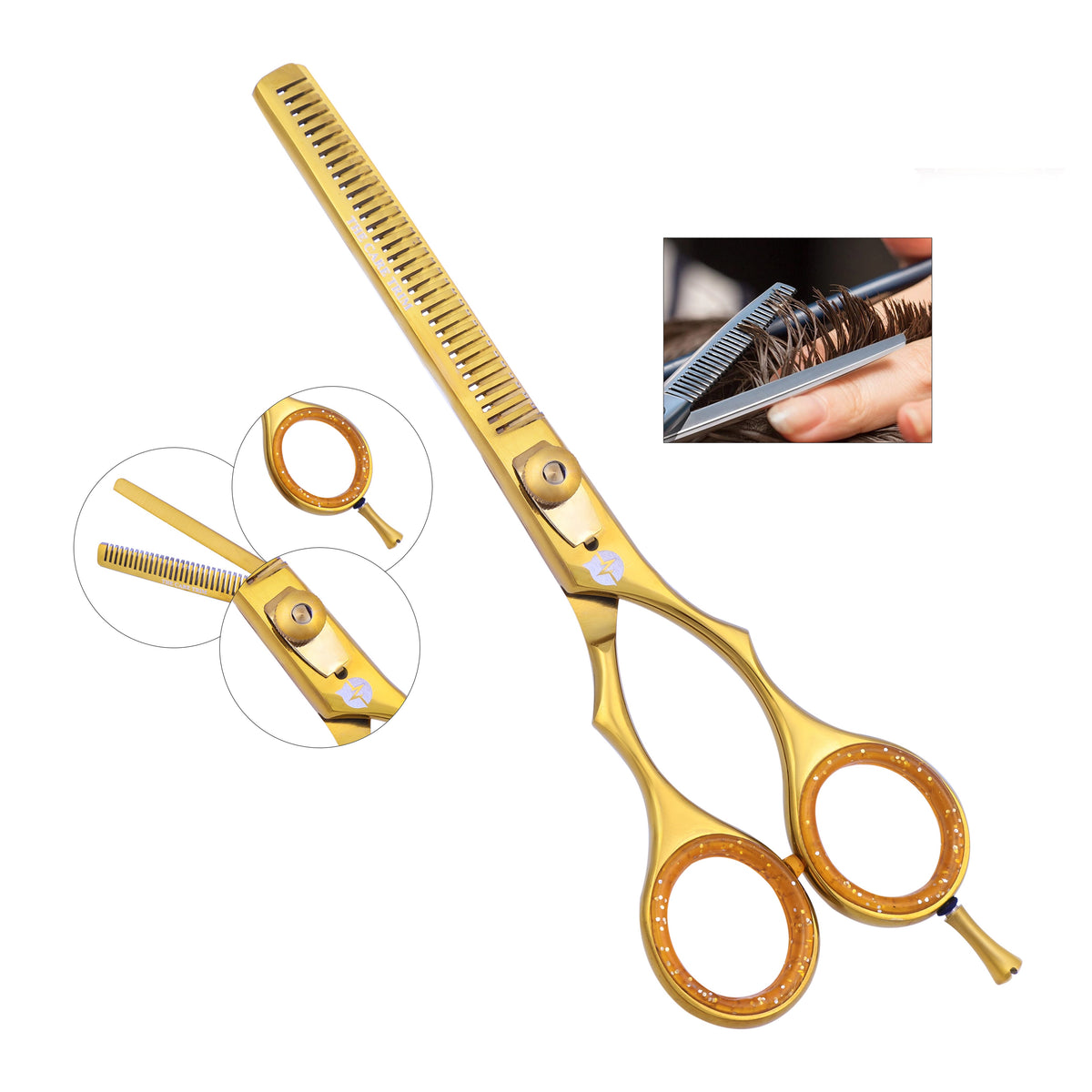 Scissor 6.5 - Tijera de Entresacar 6.5 Estilo jaguar – CT 35