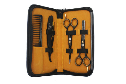 HBK - 12 Estuche de peluquería premium de Habibi: mejora tu estilo con herramientas de calidad - Color negro