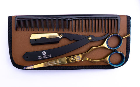 Kit Básico de Barbería Habibi: Herramientas de Calidad para un Afeitado Preciso CT 90