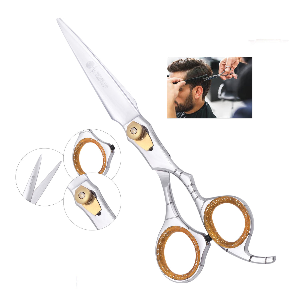 Scissor 7 inch - Tijera de Corte de alta calidad 7.0 especial para Barberos – CT 24